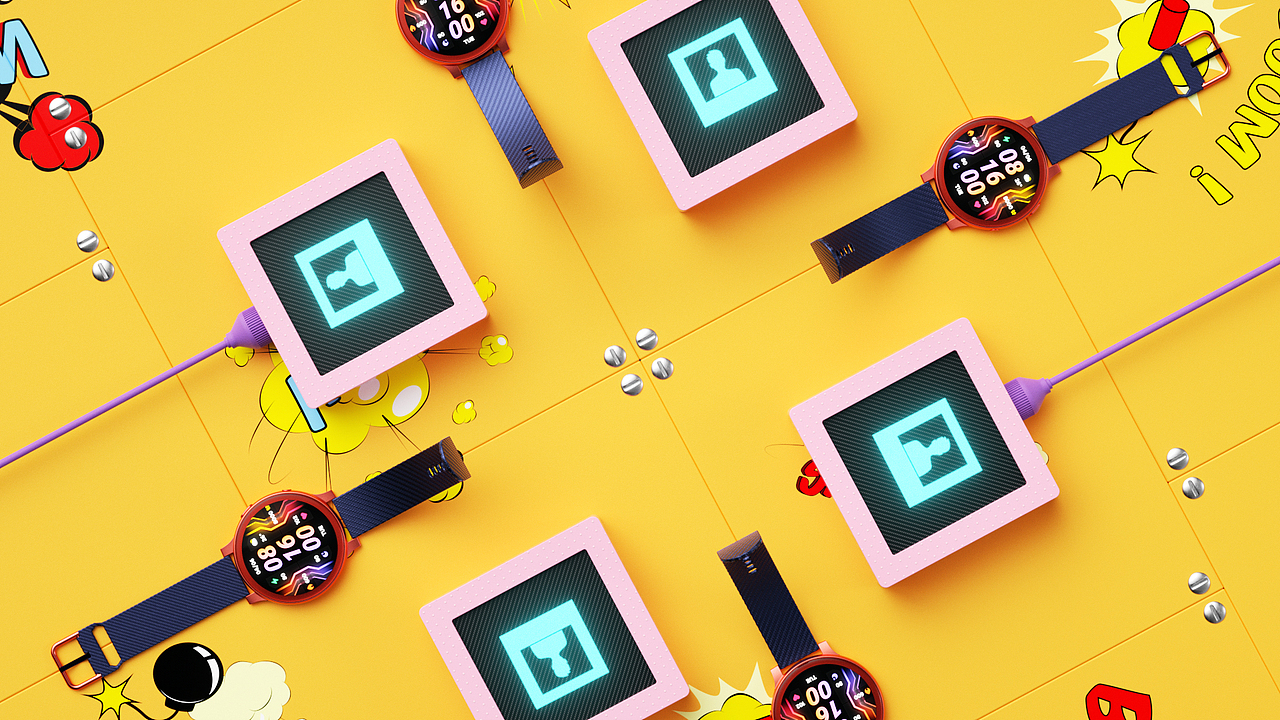 智能手表渲染 I Smart watch rendering（图ZMzQ1MjY2MTI4） - 产品 - 站酷设计师霄鹏XiAOPENG原创素材 - 站酷ZCOOL