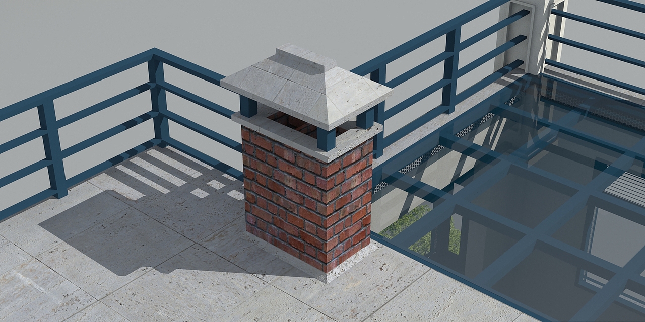 二层平顶农村自建房设计,外挂楼梯