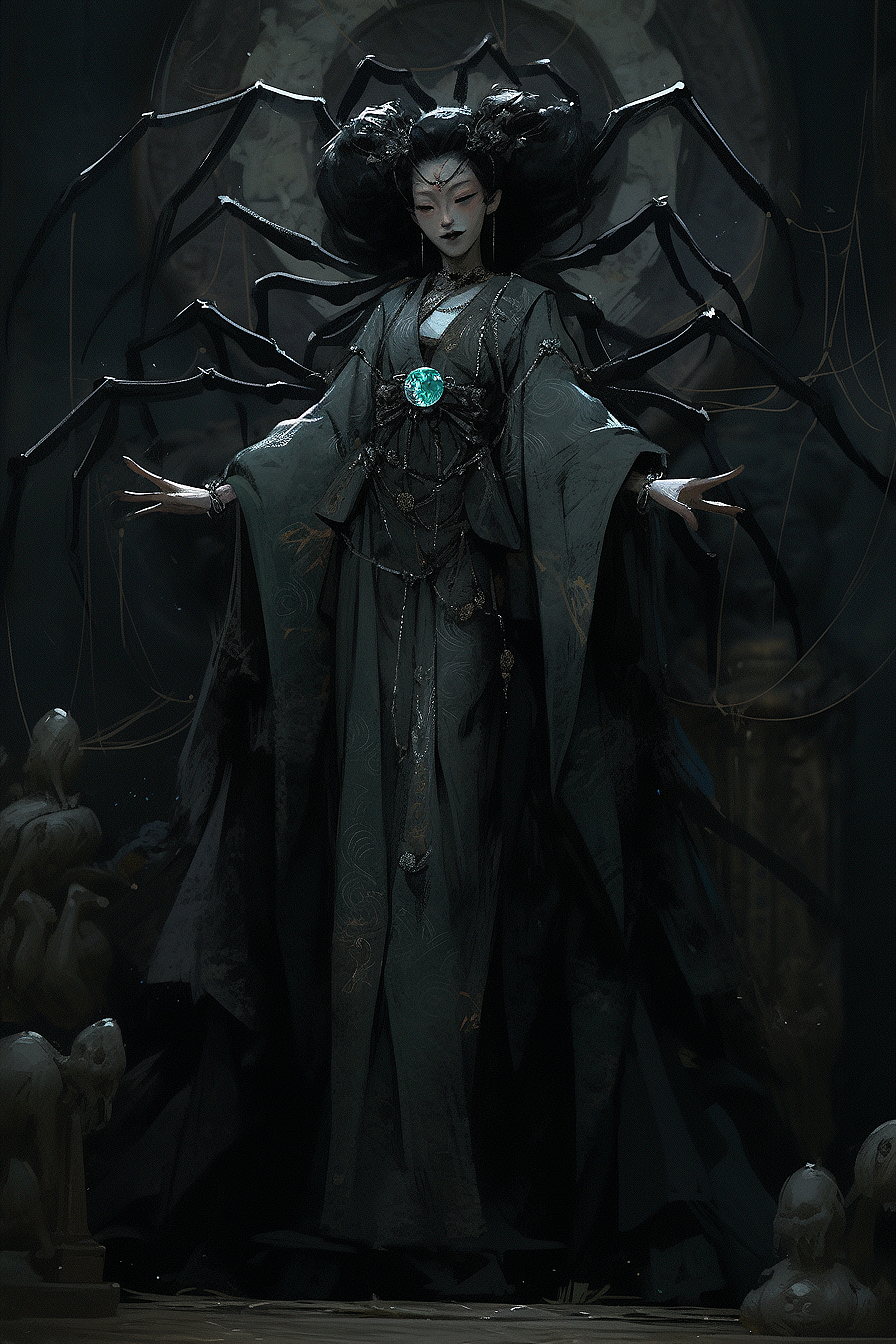 《暗黑西游—蜘蛛精》(ai系列）（图ZMzQwODU4NDI4） - 概念设定 - 站酷设计师mmzvp原创素材 - 站酷ZCOOL