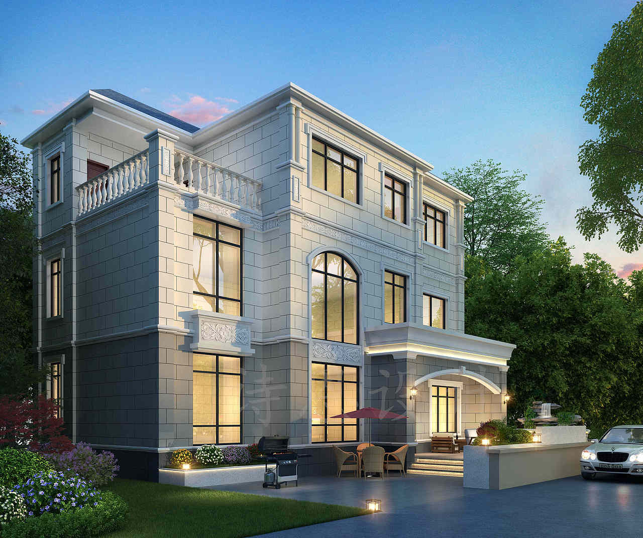 别墅室外设计案例——不为奢华,只为忠于自我