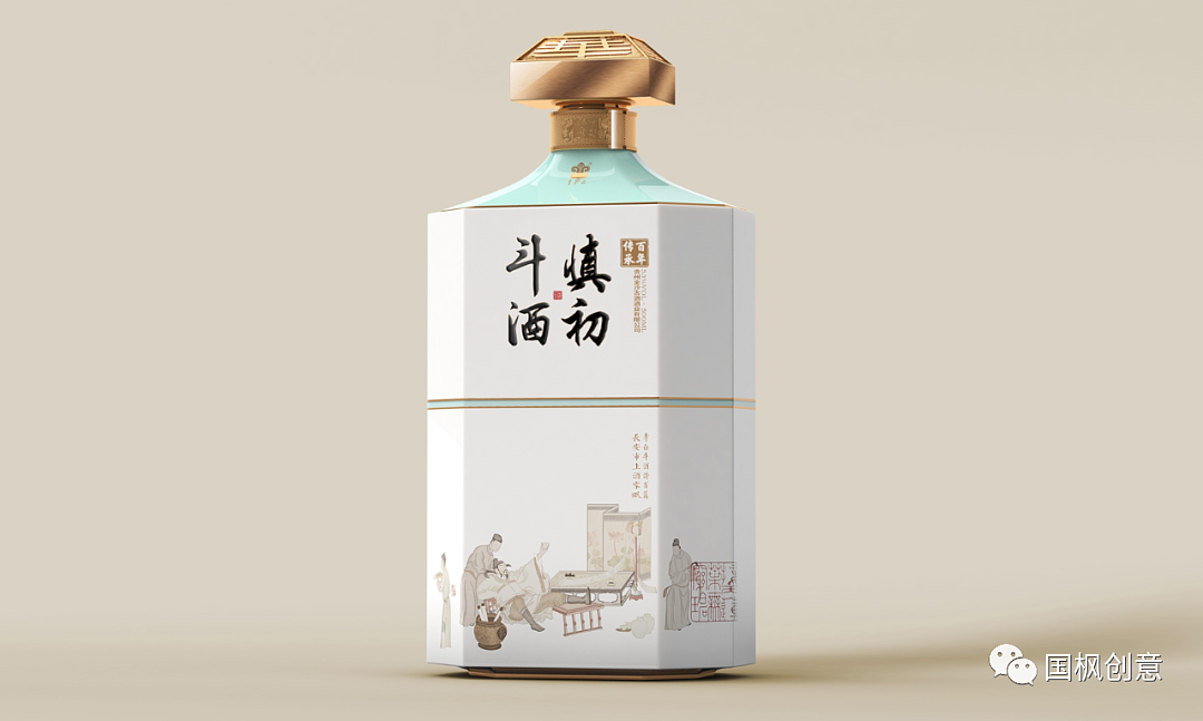 国枫原创 | 慎初斗酒-创意包装插画设计