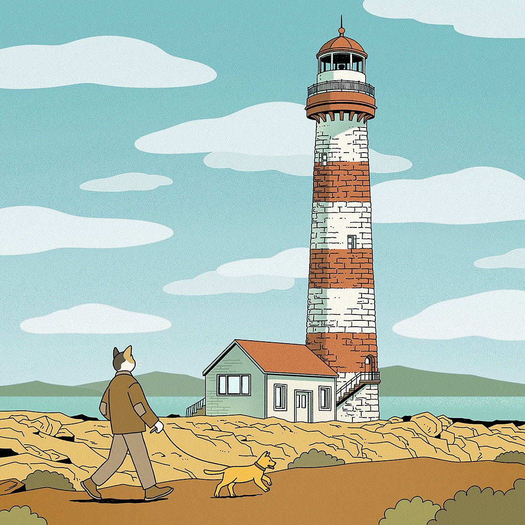 遛狗要牵绳,但是猫不用