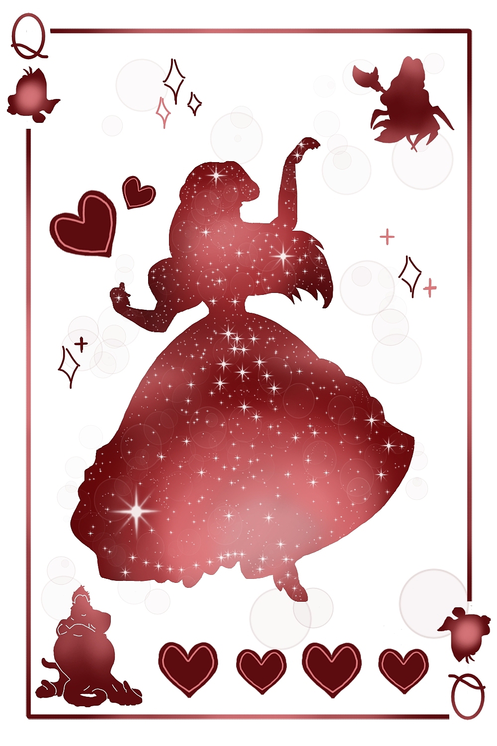 设计-迪士尼公主系列扑克牌