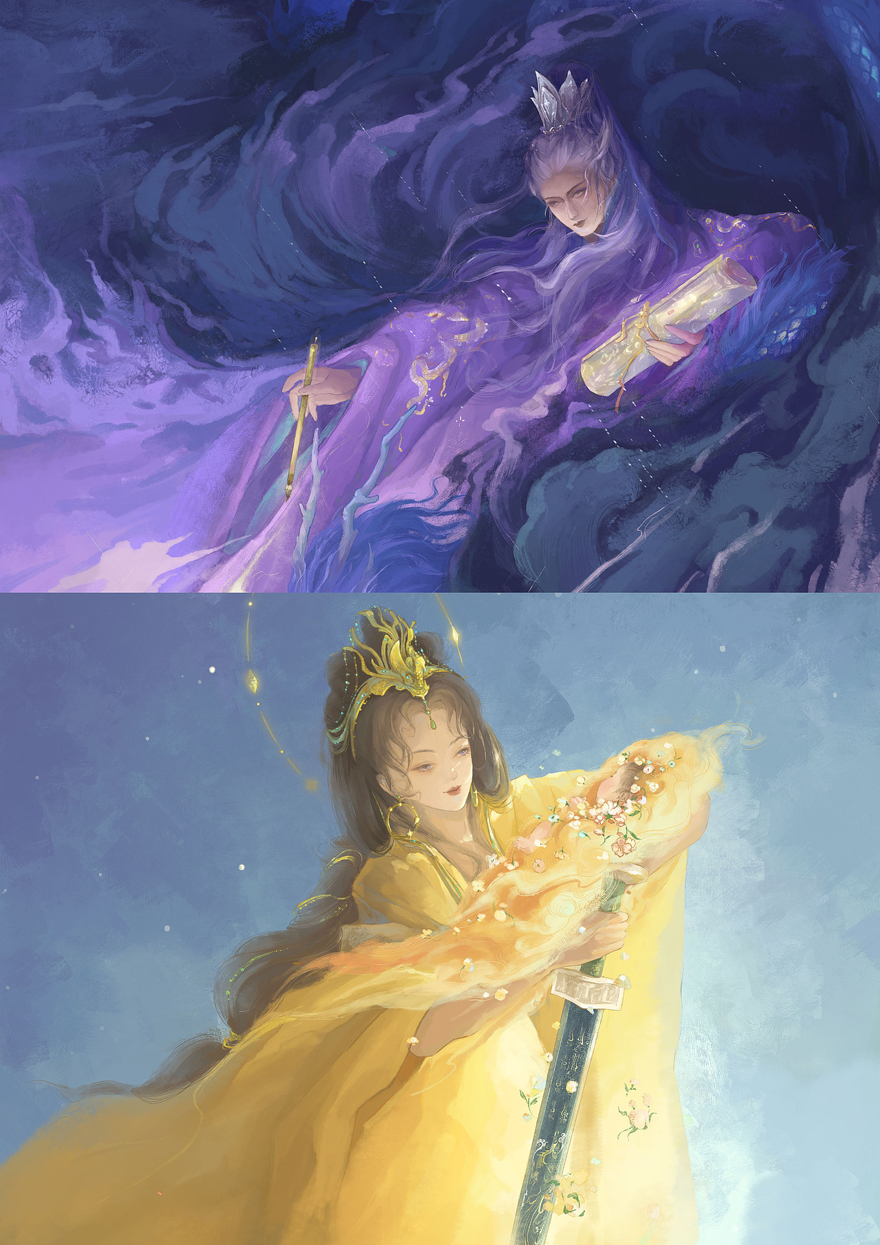 少司命（图ZMzYwNTMwMDg0） - 商业插画 - 站酷设计师牧之的插画原创素材 - 站酷ZCOOL
