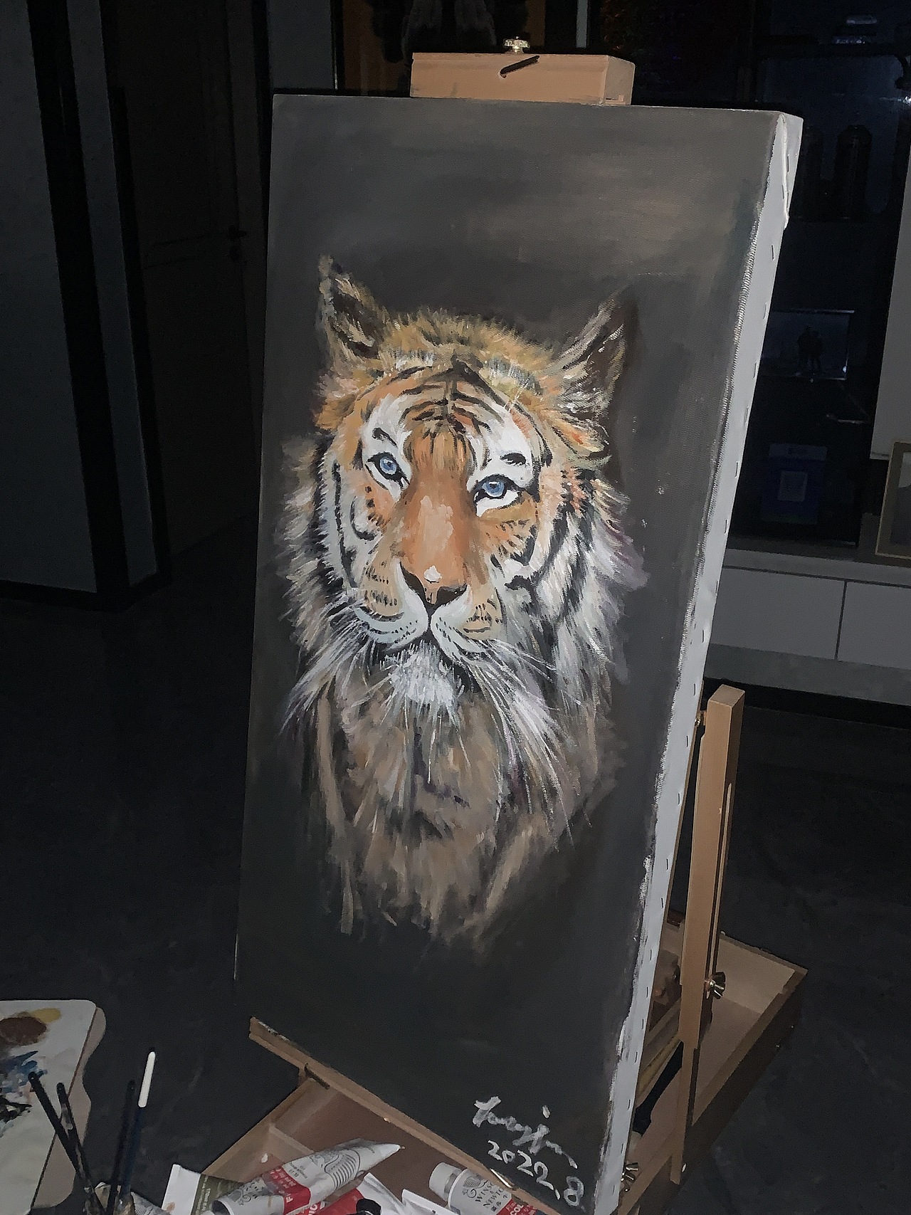 油画老虎，虎虎，呼呼（图ZMzI1MTMyODA4） - 绘画 - 站酷设计师TJ1271822572原创素材 - 站酷ZCOOL