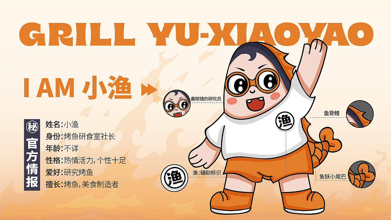 品牌全案 | 渔小妖-烤鱼夜宵品牌-潮玩IP形象
