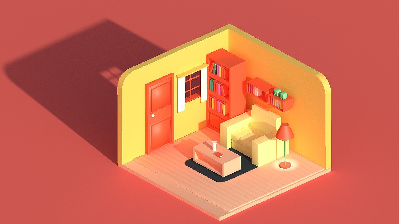 3D建模课—小场景练习（图ZMzMzODY1MTg4） - 场景 - 站酷设计师野绿原创素材 - 站酷ZCOOL