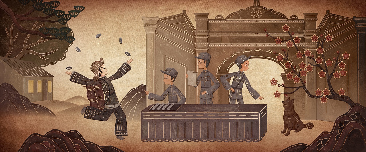 《狗剩快跑》片头插图（图ZMzYxMTEzODI0） - 商业插画 - 站酷设计师才仙插画原创素材 - 站酷ZCOOL