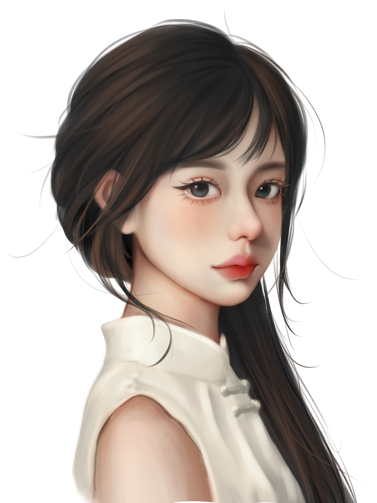 画个古风小姐姐