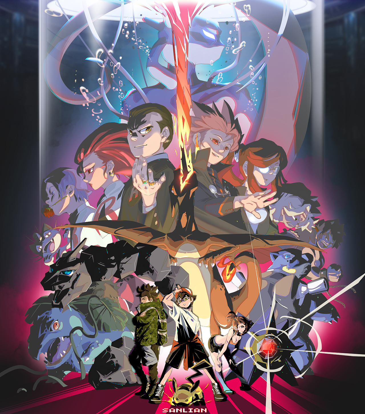 宝可梦同人图及绘画步骤