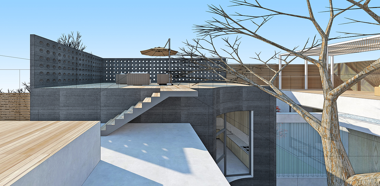 北京宋庄自宅设计（图ZMzI1Mzk4NDU2） - 酒店餐饮设计 - 站酷设计师李根建筑事务所原创素材 - 站酷ZCOOL