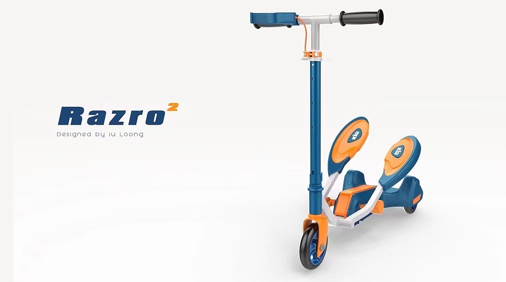 哈士奇设计作品-双翼儿童车