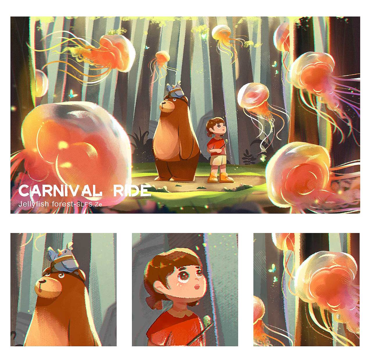 奇幻旅程系列插画（图ZMzI1MjY1NTc2） - 儿童插画 - 站酷设计师梦不落岛Design原创素材 - 站酷ZCOOL