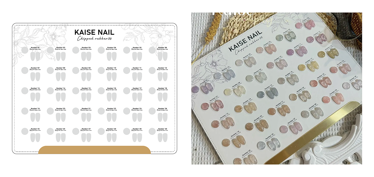 美甲色板/亚克力板/皮质板/色彩搭配/相框/卡纸