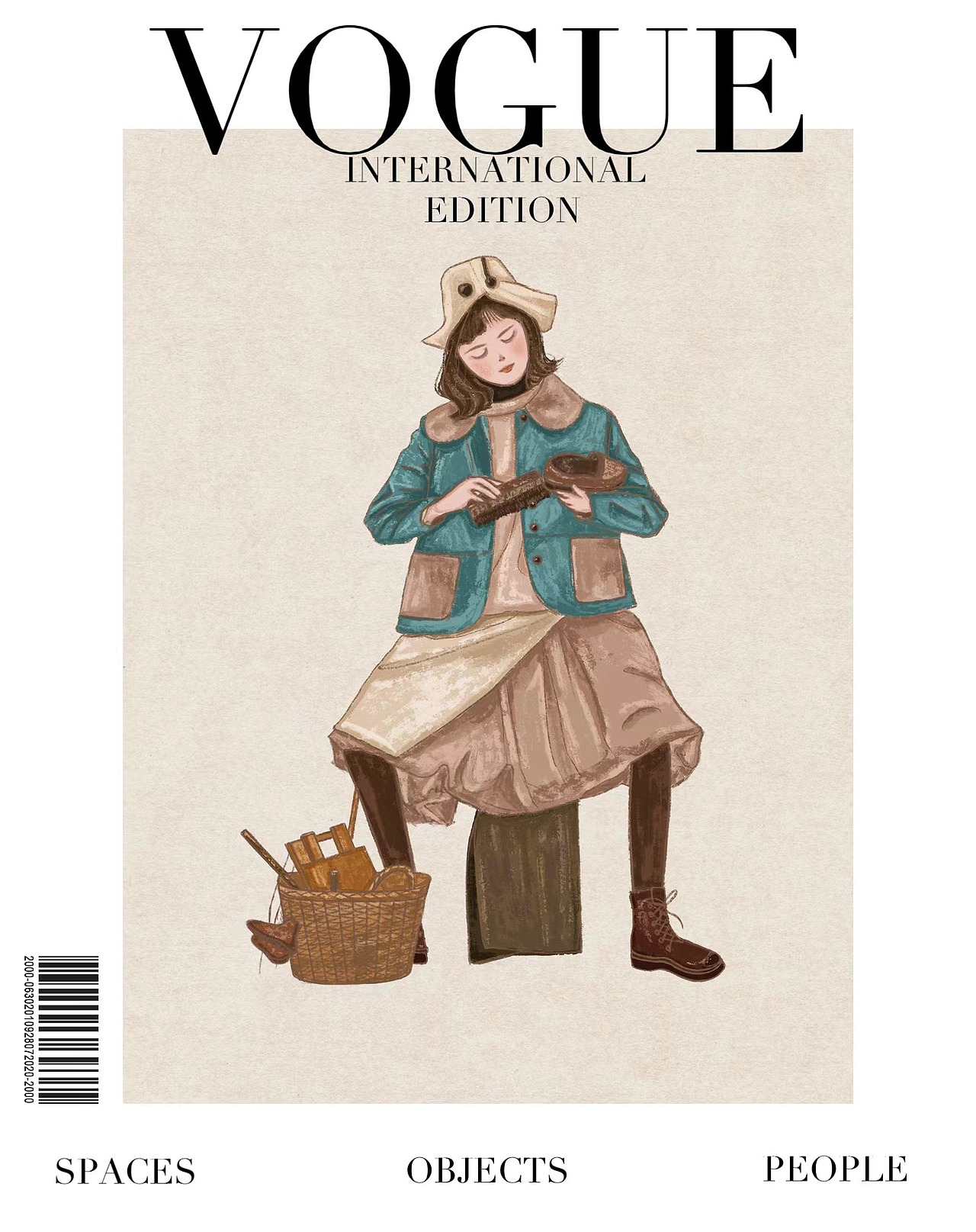 一组时装人物插画速写