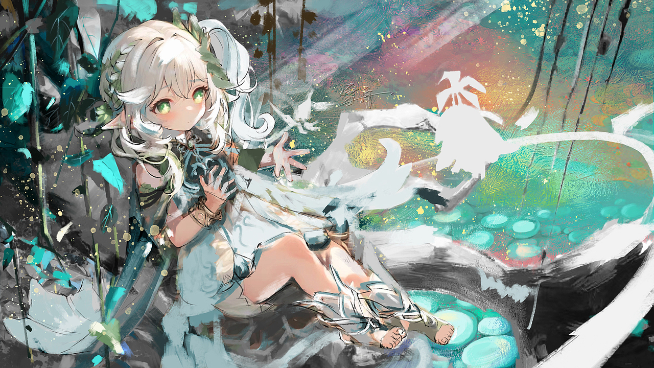 纳西妲（图ZMzU0MDU5NDg0） - 艺术插画 - 站酷设计师雪舟_原创素材 - 站酷ZCOOL