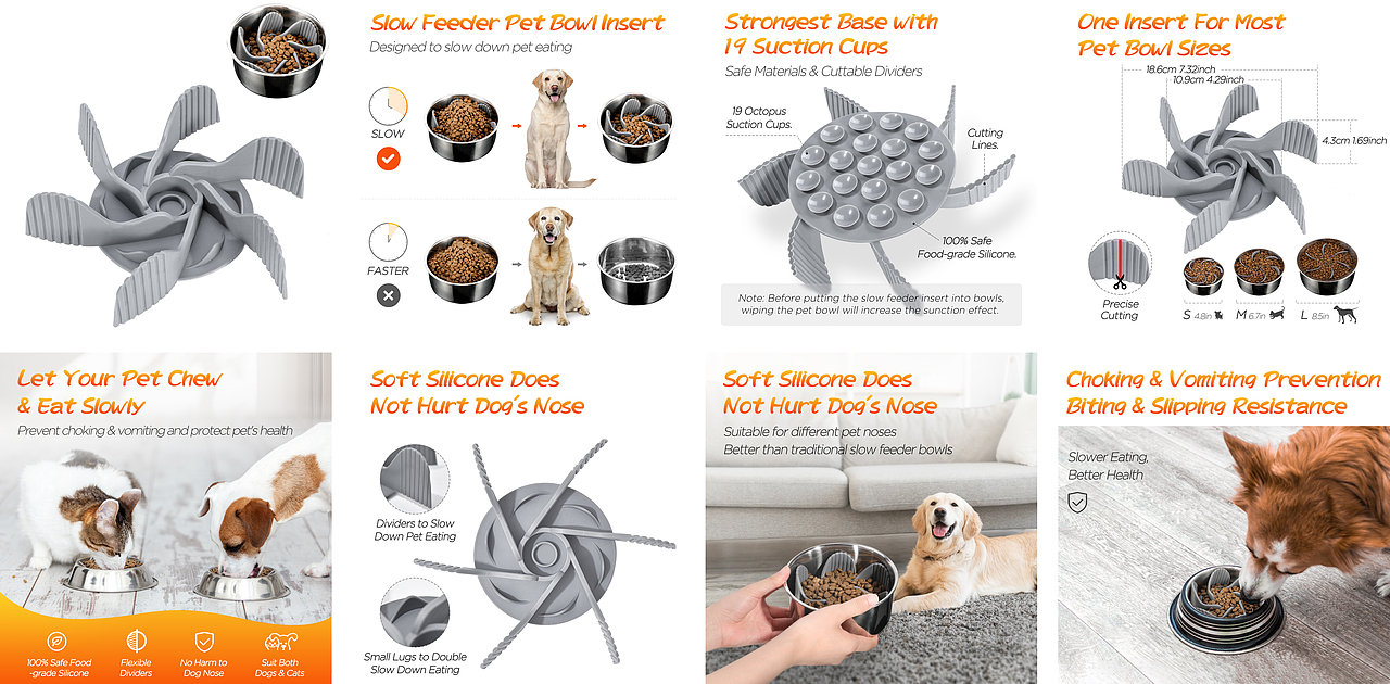 Amazon宠物风车缓食盘