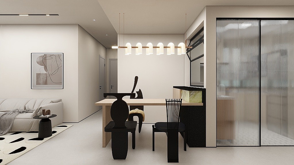 《芳甜奶油》-家装-法式奶油-小户型（图ZMzU1MjQ2NDM2） - 家装设计 - 站酷设计师匠梓原创素材 - 站酷ZCOOL