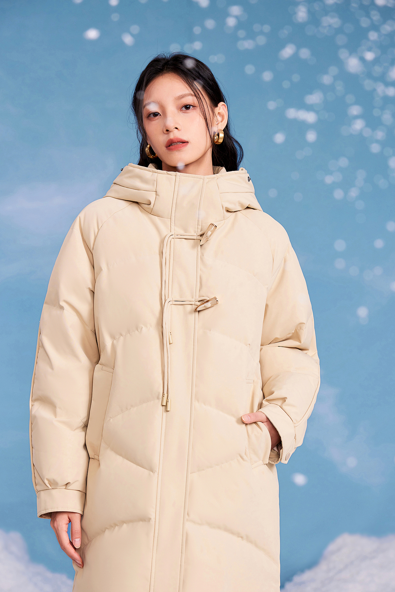 女装羽绒服 棚内制景拍摄（图ZMzU2MjUxMTEy） - 人像摄影 - 站酷设计师卡凡李大晚原创素材 - 站酷ZCOOL