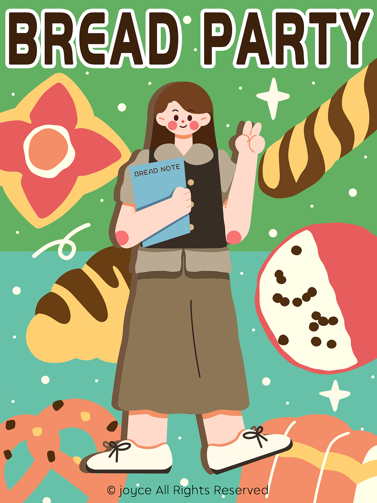 原创插画|美食派对