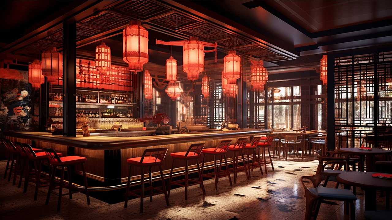 厦门 店面装修室内空间餐厅设计 中餐厅烟火气新中式（图ZMzU2ODU4MDAw） - 商业空间设计 - 站酷设计师葉文濤VictorYeh原创素材 - 站酷ZCOOL