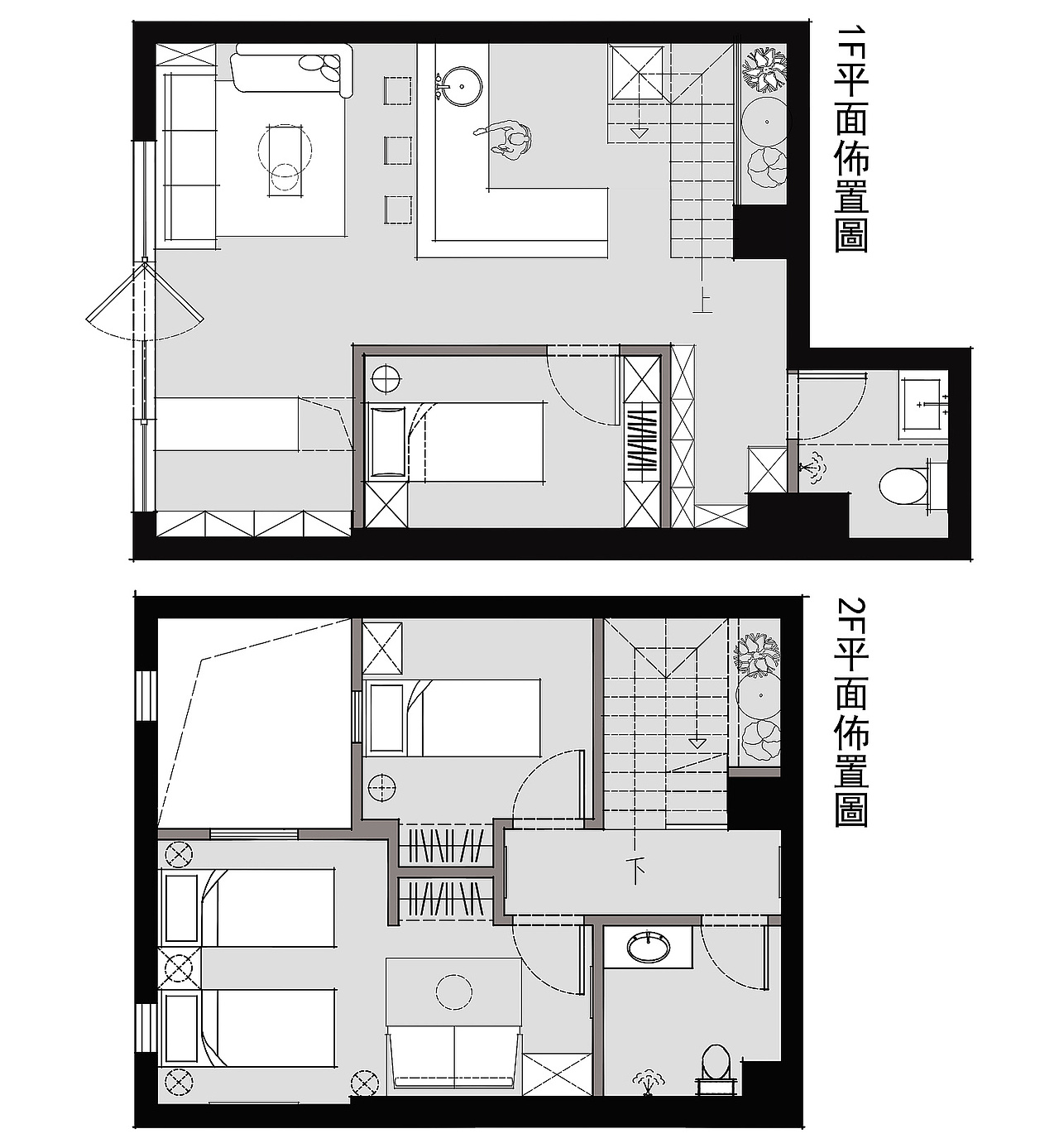 38㎡簡約清新且自然的美容工作室