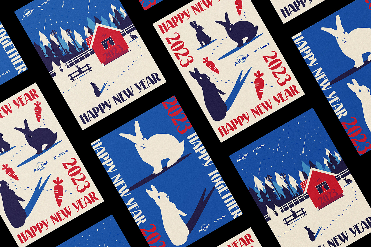 Happy new year 2023（图ZMzI3NjEzNzA4） - 海报 - 站酷设计师有纪原创素材 - 站酷ZCOOL