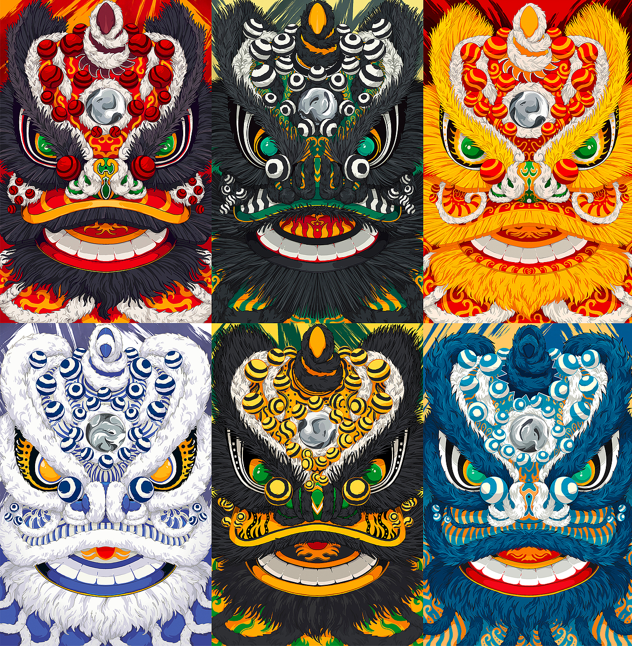 醒狮《一皇五虎将》系列作品