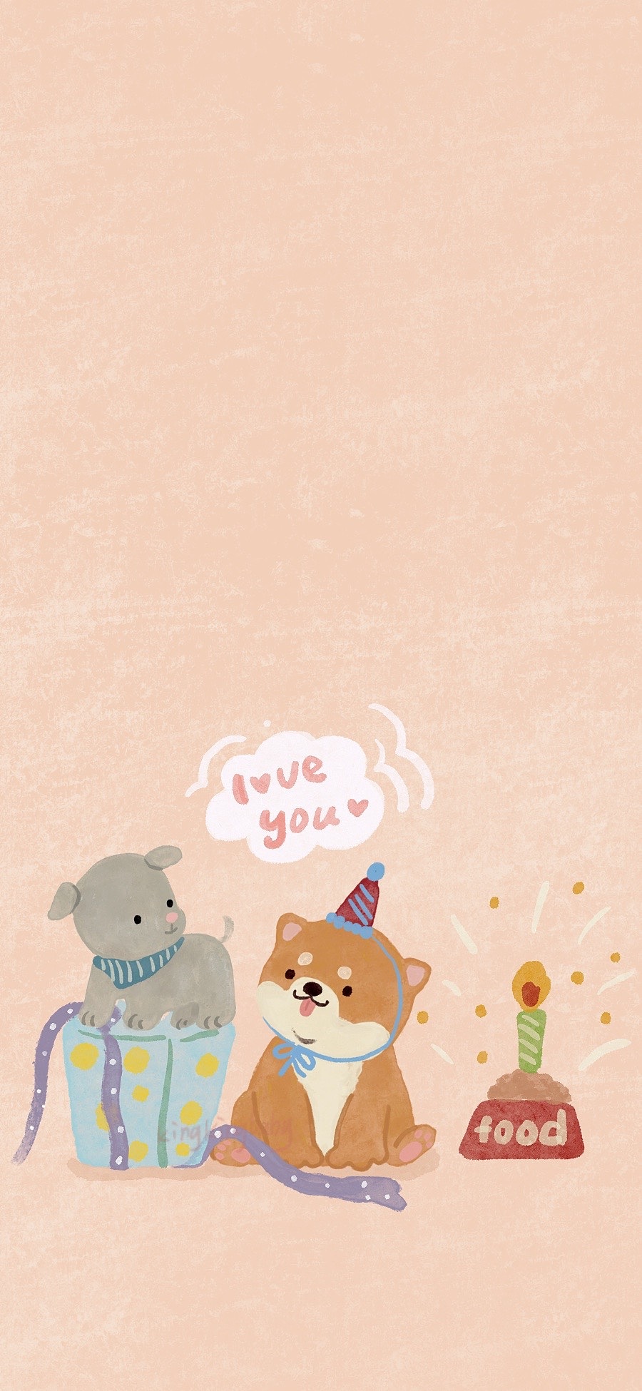 治愈系狗狗宝宝插画