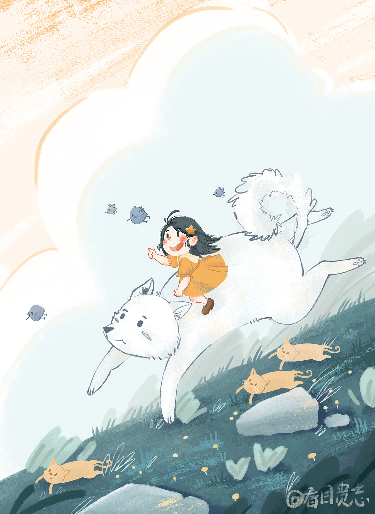 猫之国儿插画历打卡合集(一)（图ZMjk3NDE0NzA4） - 儿童插画 - 站酷设计师春目贵志原创素材 - 站酷ZCOOL