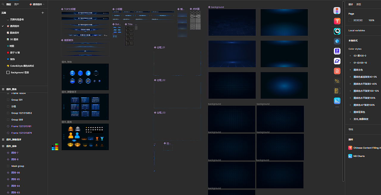 通用蓝_可视化模板组件Figma（图ZMzUzNDE4ODcy） - 其他UI - 站酷设计师也呀也原创素材 - 站酷ZCOOL