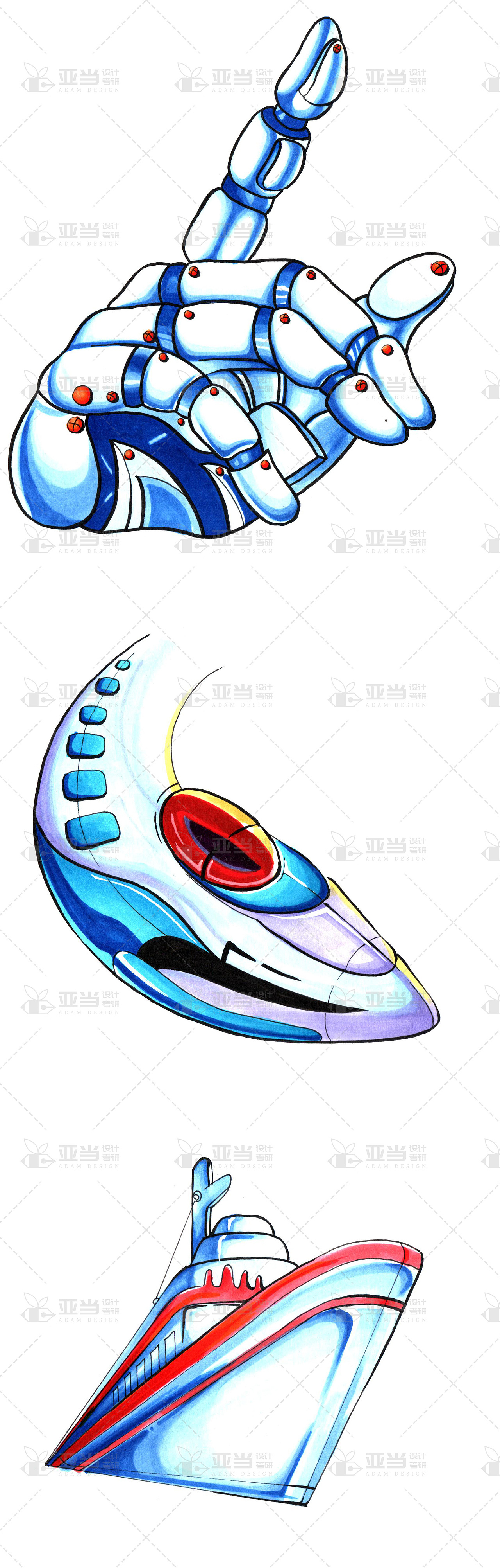 艺术设计考研科技主题装饰画单体