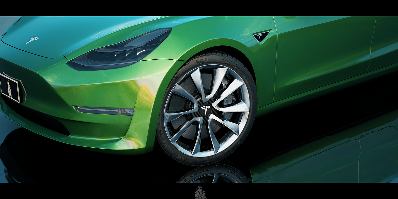 特斯拉Model3_2018UE渲染（图ZMzIzOTAxMDA4） - 机械/交通 - 站酷设计师FireprZano原创素材 - 站酷ZCOOL