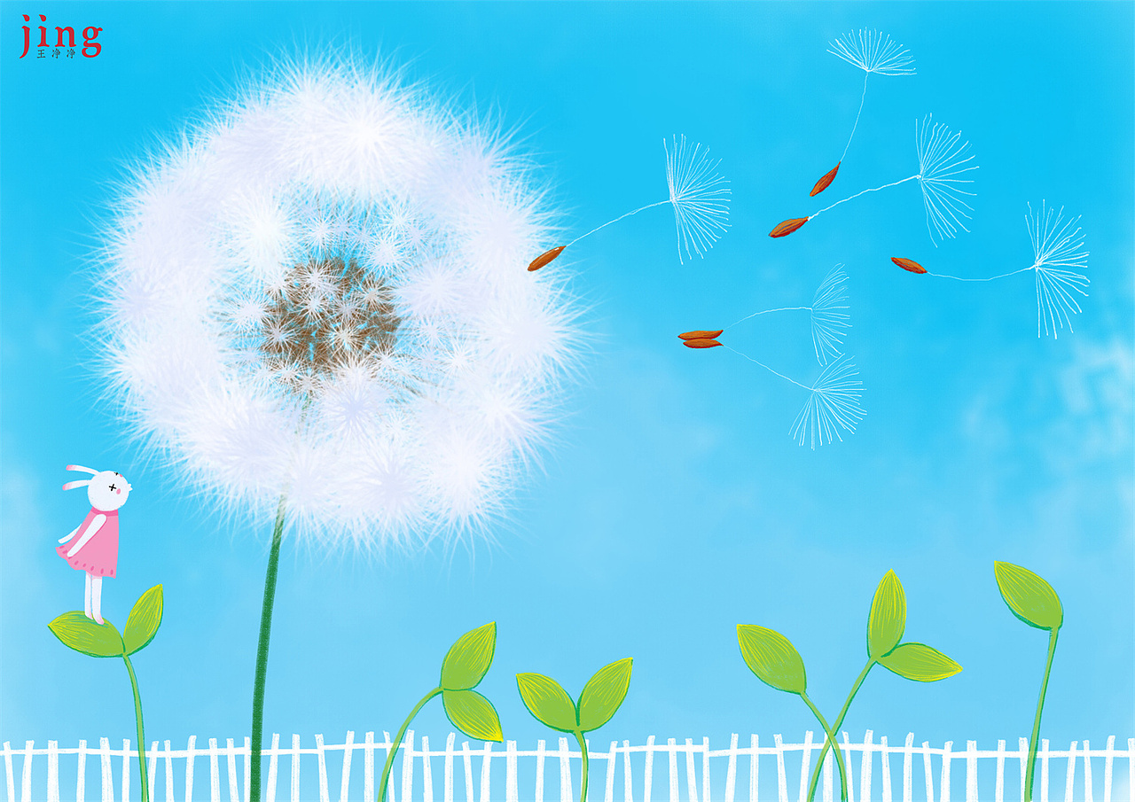 兔年插画合集 60幅艾玩兔横版壁纸插画（图ZMzEzNDI0NDE2） - 儿童插画 - 站酷设计师画儿晴天原创素材 - 站酷ZCOOL