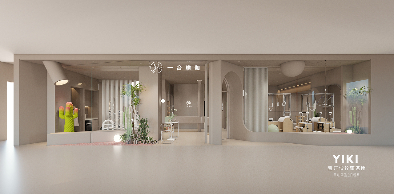 一合瑜伽馆设计（图ZMzQyMjgyNTky） - 商业空间设计 - 站酷设计师壹开设计事务所原创素材 - 站酷ZCOOL