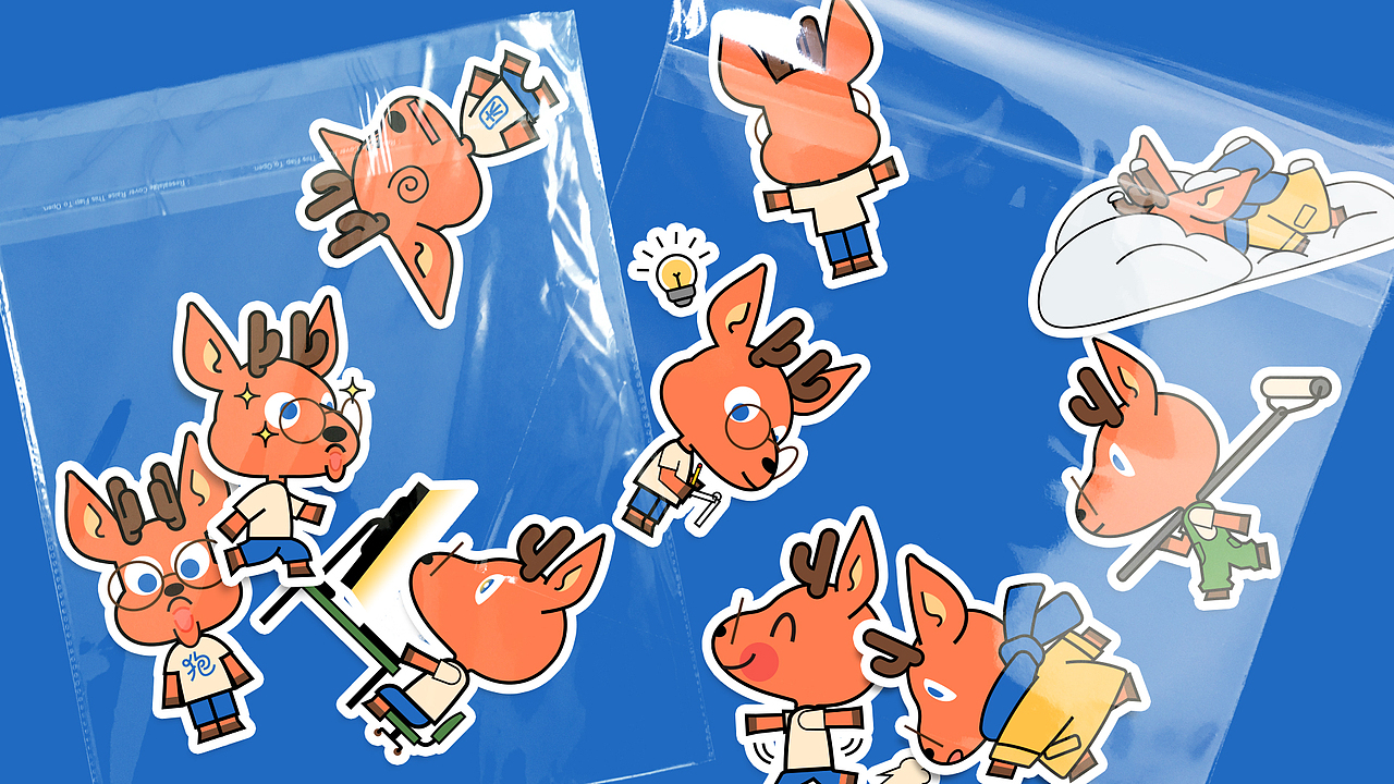 一只狍，一直跑 / 个人IP形象设计