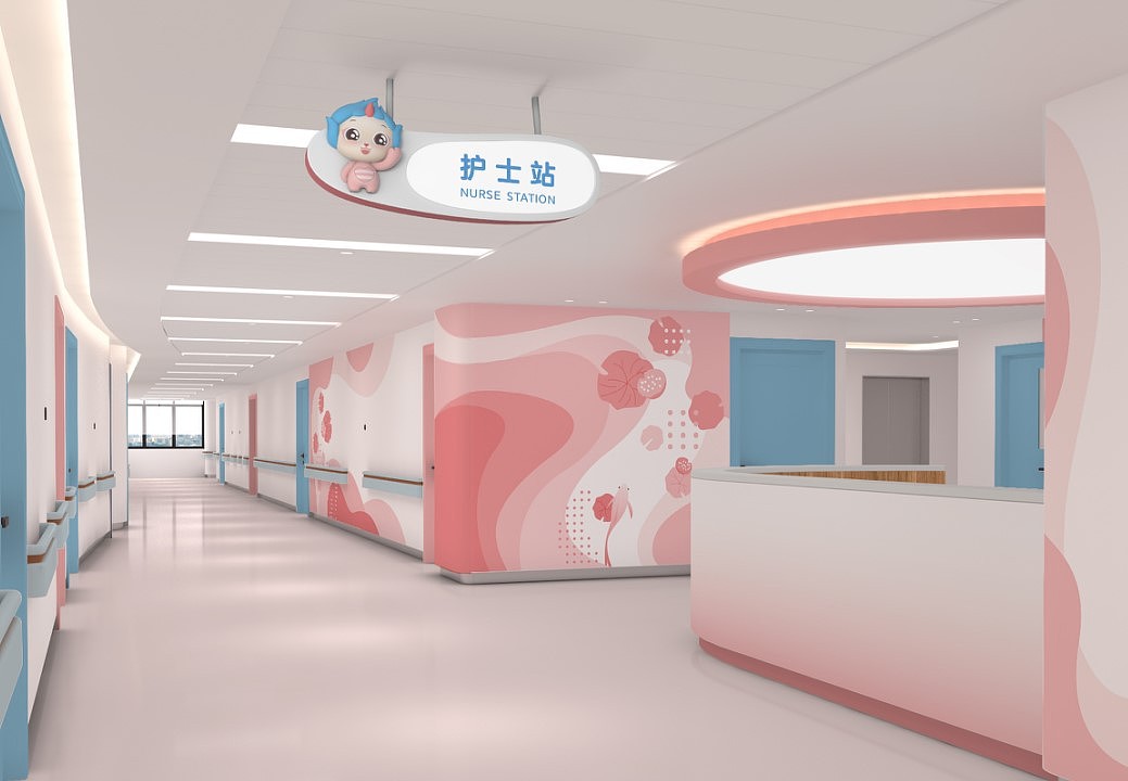 安徽六安妇保院IP形象,导视标识,空间设计