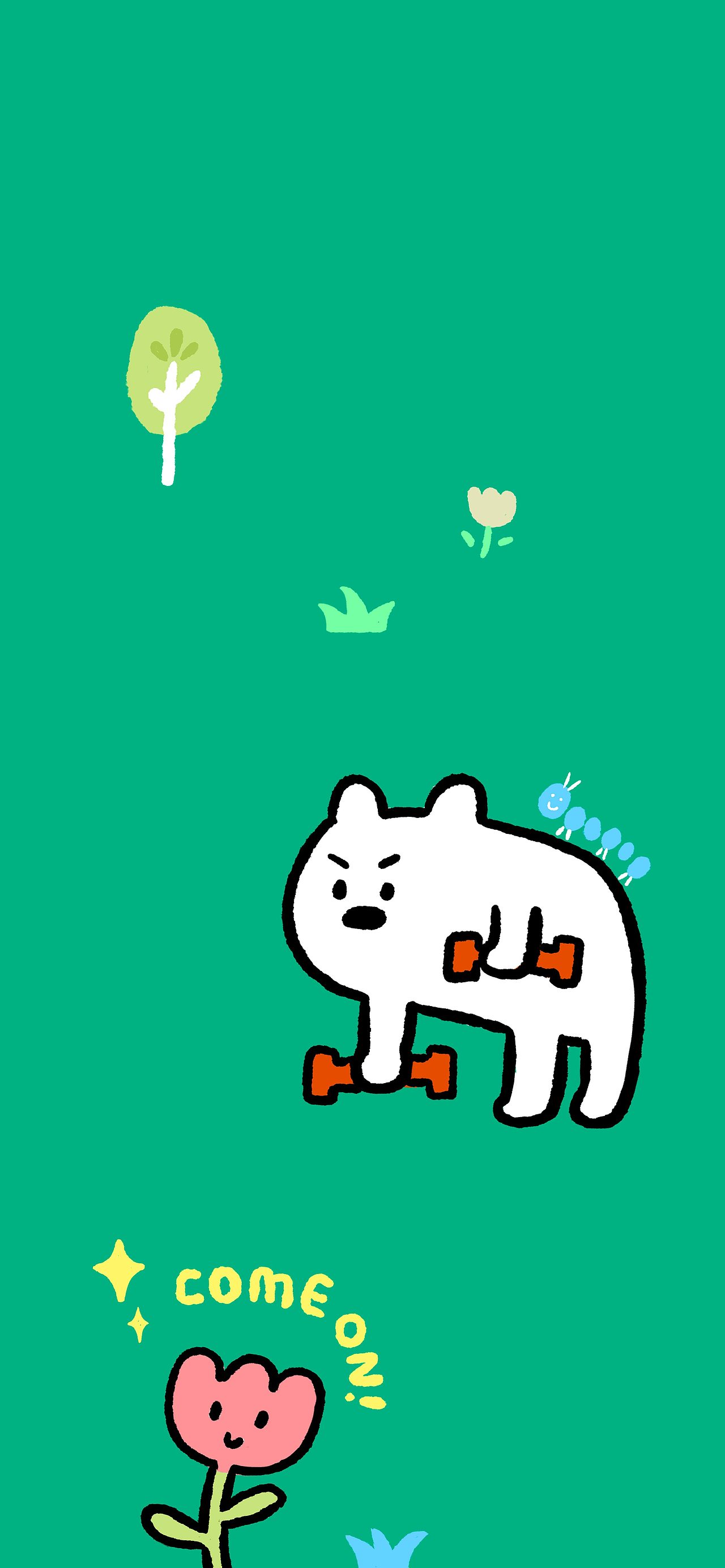 一起来运动哼哼哈兮-手机平板壁纸