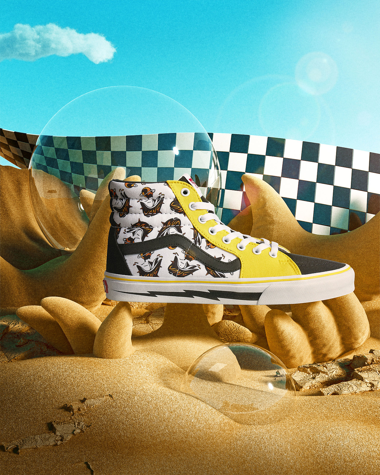 VANS#格局大开# 联名活动 我设计的SK8-HI-4