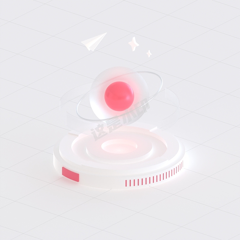 [blender] B端红色点缀简约风格3D玻璃质感图标（图ZMzY5MzA0MjYw） - 其他三维 - 站酷设计师Gillian吉莉安原创素材 - 站酷ZCOOL