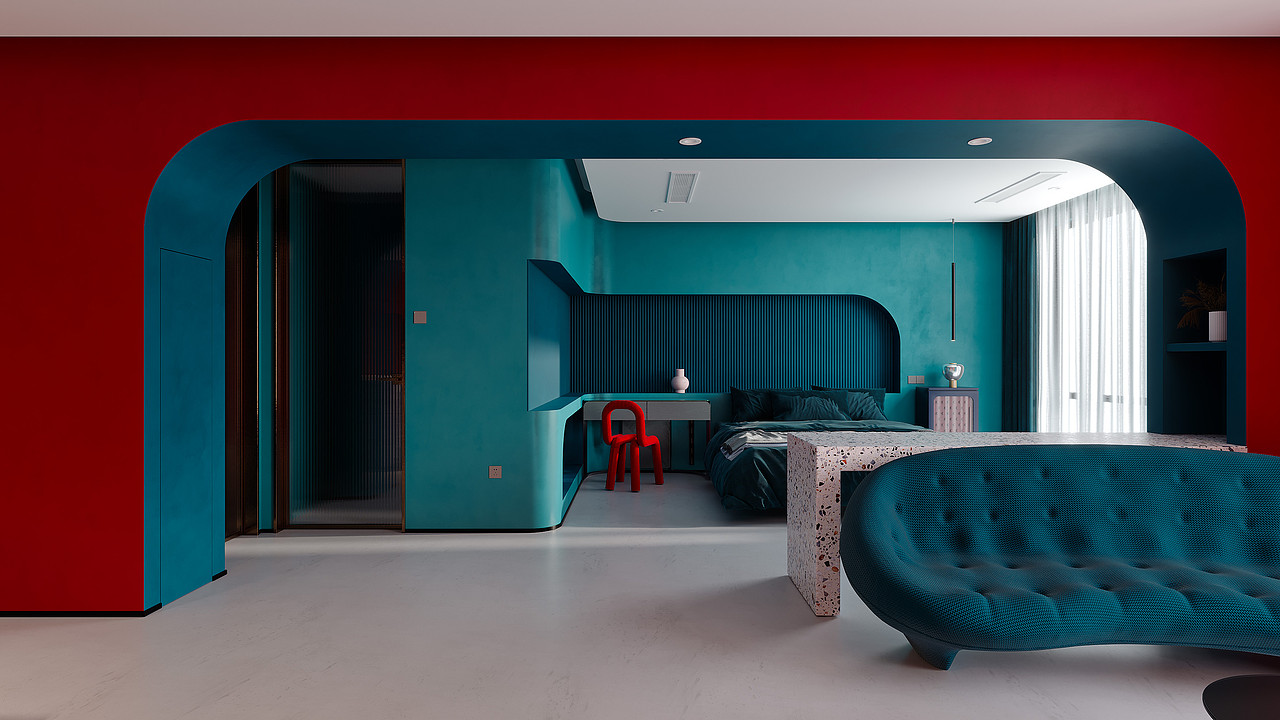 单身公寓-效果表现（图ZMzIxMzQ1MTU2） - 家装设计 - 站酷设计师印象空间设计表现原创素材 - 站酷ZCOOL