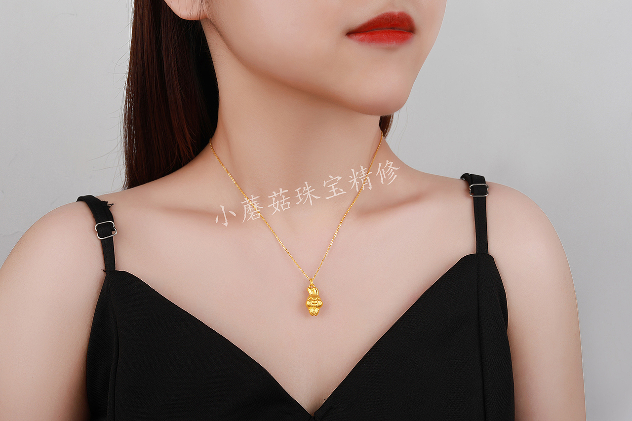 精修珠宝首饰白底佩戴场景一套效果后期处理