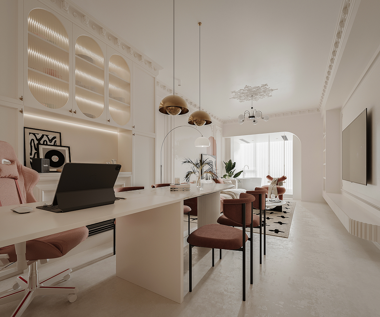 中铁德盛国际 | 效果图表现 - 奶油法式风格