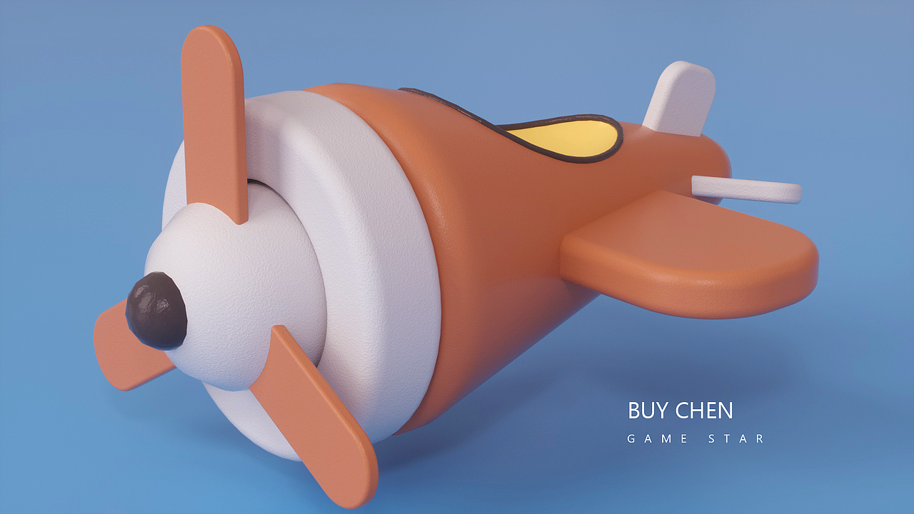 小飞机-建模渲染