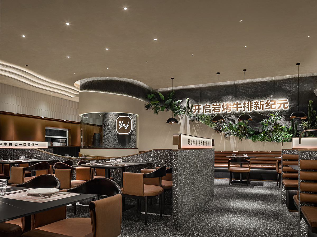 深圳餐厅设计，御牛纪：沙漠绿洲主题氛围感西餐厅（图ZMzU1OTU3NDY0） - 酒店餐饮设计 - 站酷设计师艺鼎装饰设计原创素材 - 站酷ZCOOL