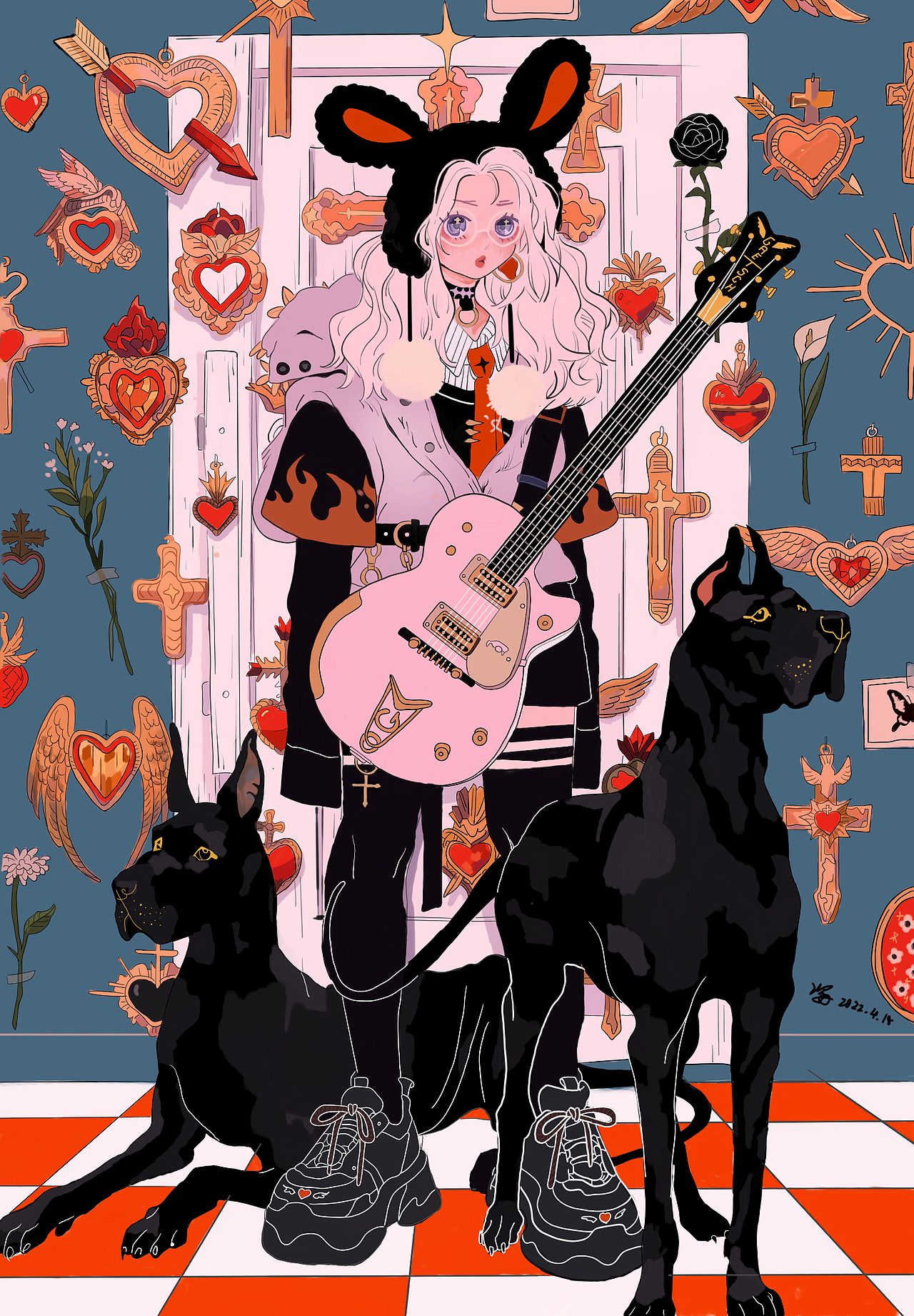 插画练习——个性