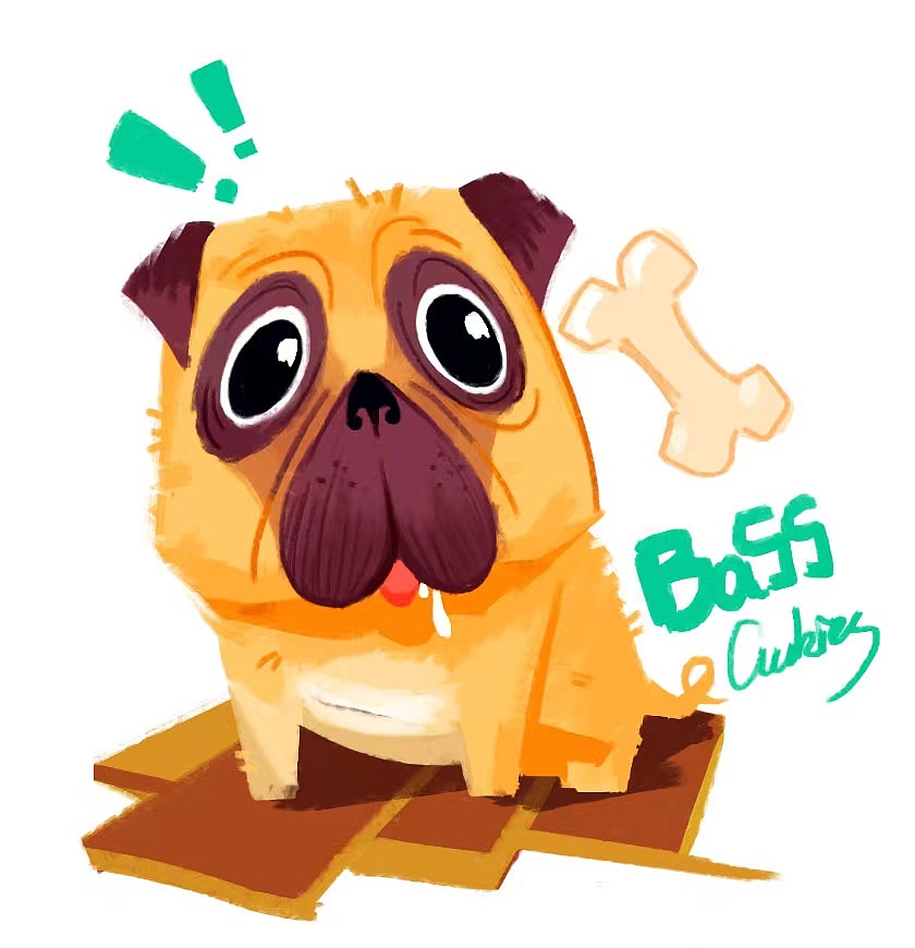 宠物头像-可爱小英斗Bass（图ZMzM2NTEwNjc2） - 创作习作 - 站酷设计师cookiesxx饼干原创素材 - 站酷ZCOOL