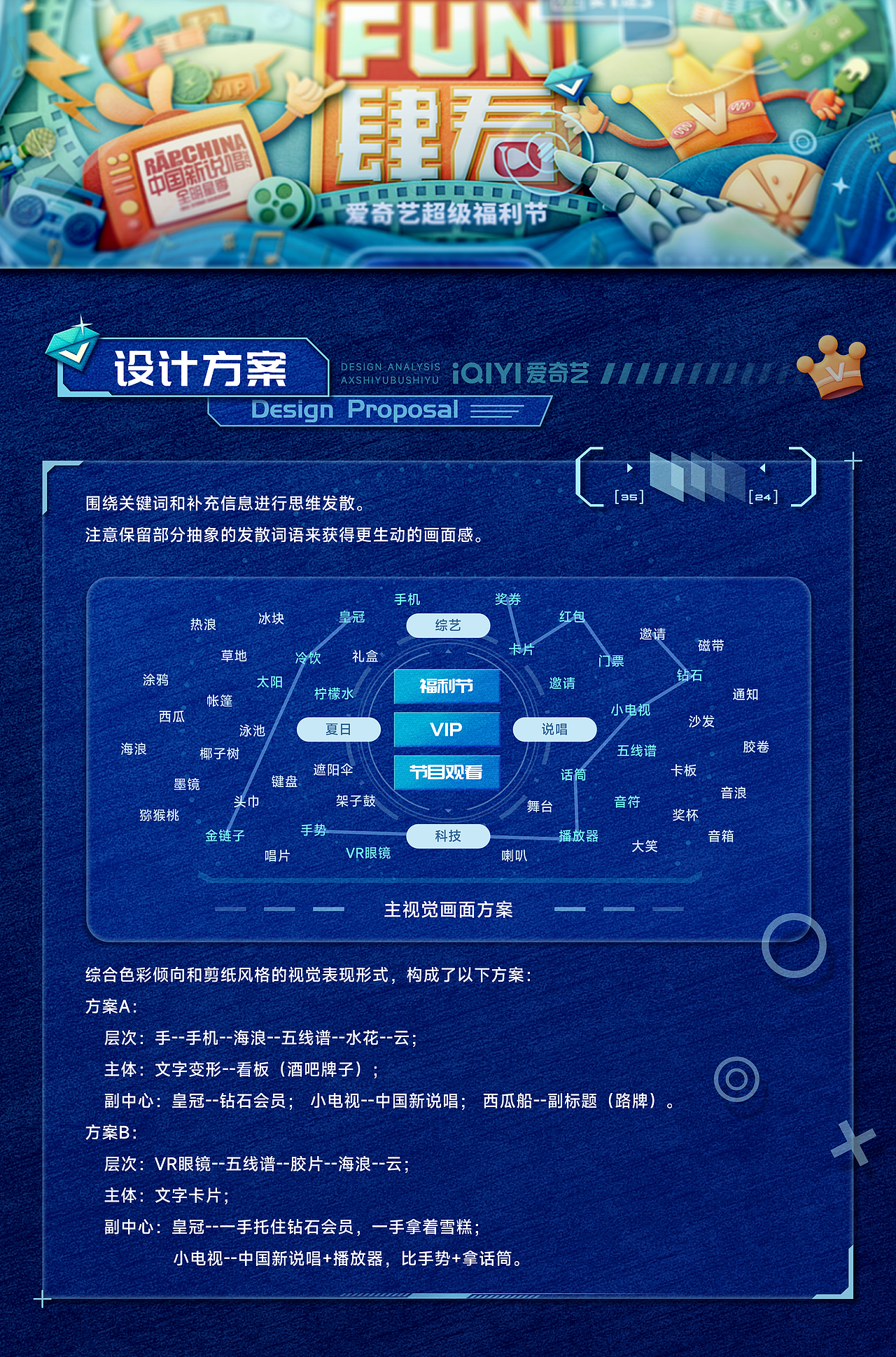 夏日FUN肆看-爱奇艺超级福利节-商业插画剪纸风格探索