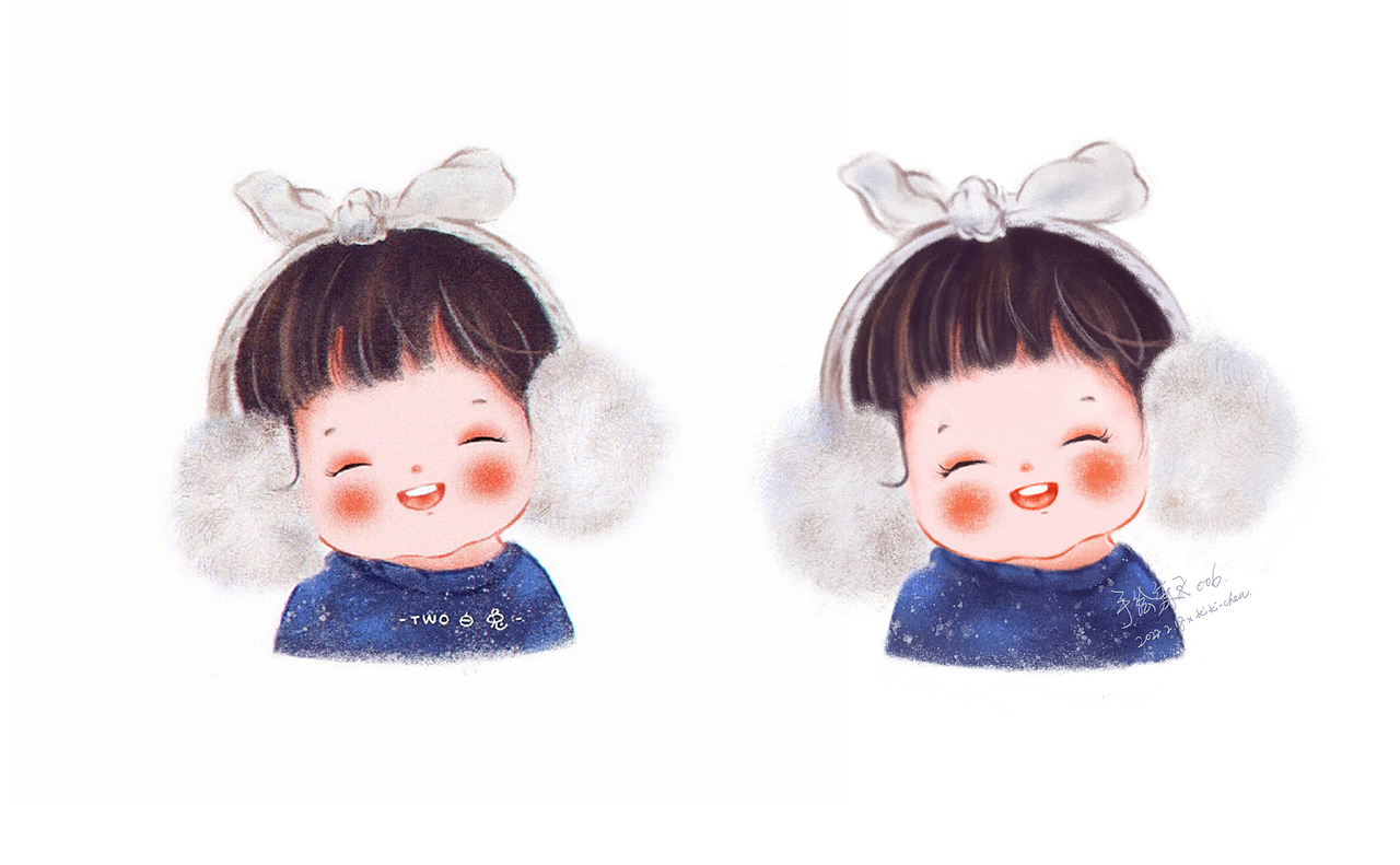 【手绘100张练习计划】卡通人物 001-009