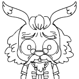 一套未完成的兔子漫画角色QQ表情